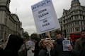 Campaigning against tuitution fees. Wesminster. Feb 2010