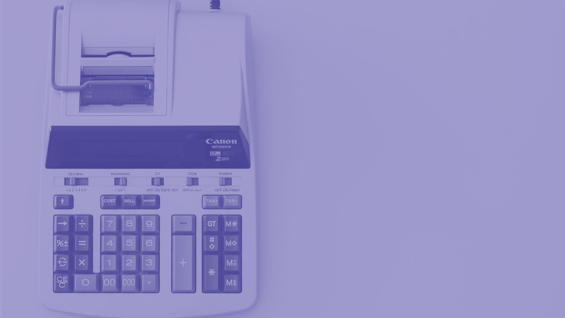 A vintage Canon calculator