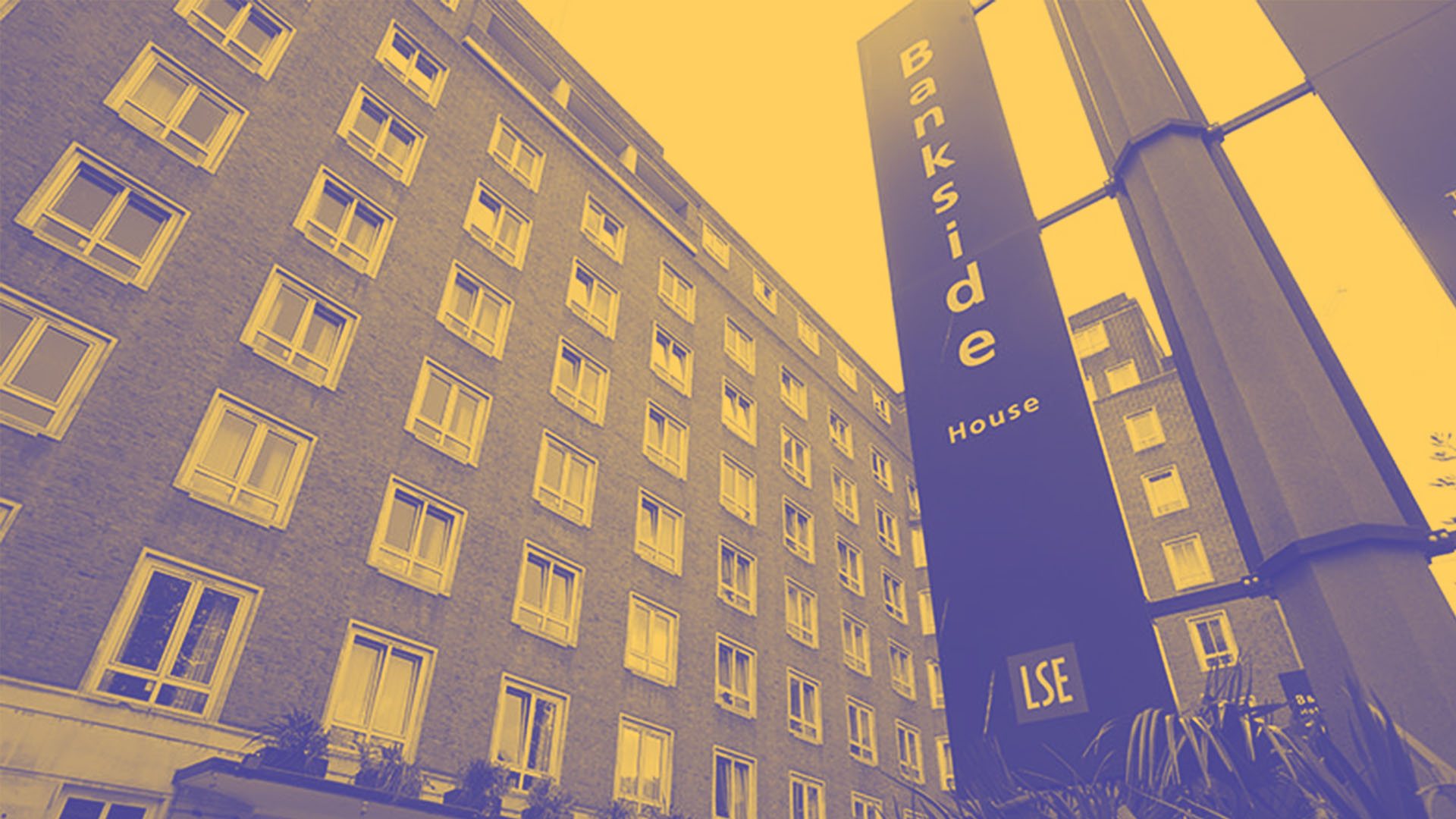 LSE Halls of Residence sign