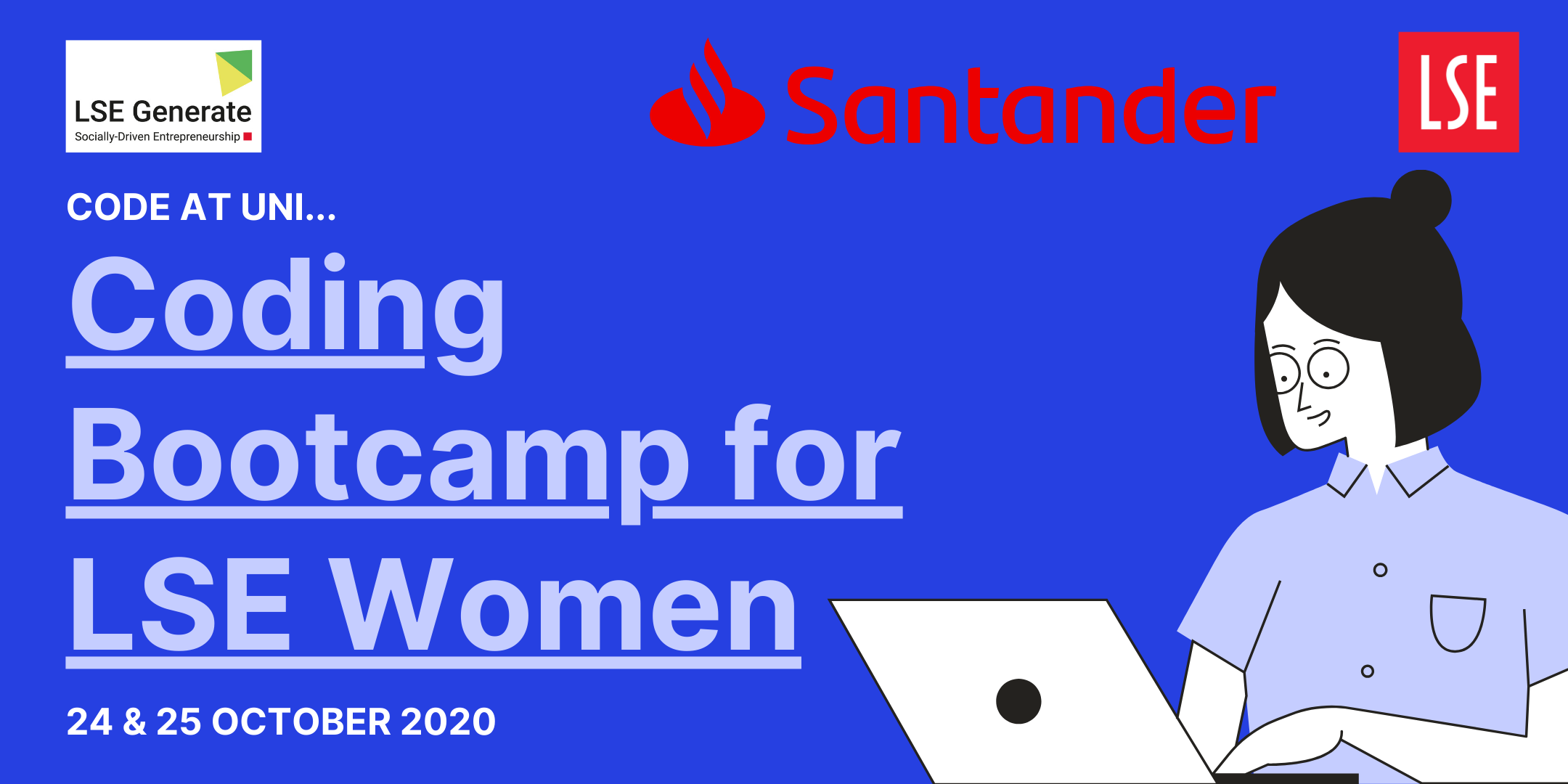 Coding Bootcamp for women on 24 and 25 October