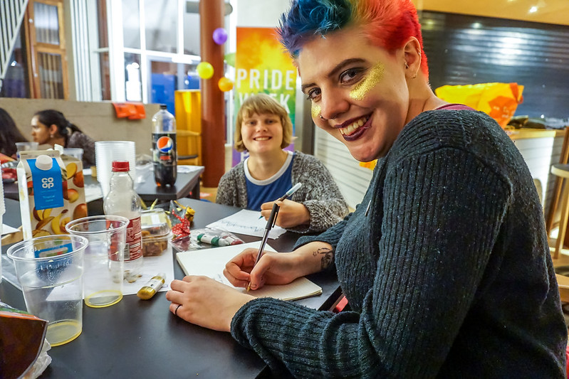 Students attending an LSESU event